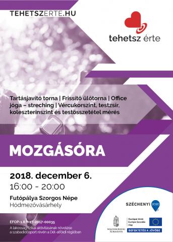 2018. december 6. - Mozgásóra - Hódmezővásárhely - Futópálya Szorgos Népe