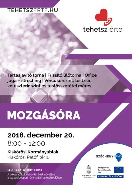2018. december 20. - Mozgásóra - Kiskőrös - Kiskőrösi Kormányablak