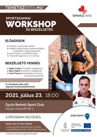 2021. július 23. - Szakmai workshop - Gyula - Gyula Barbell Sport Club