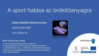 Dr. Szász András - Sport hatása az örökítőanyagra