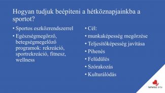Lenhart Emese - Hogyan befolyásolja az aktívan eltöltött szabadidő az egészségünket