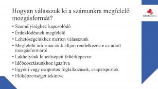 Lenhart Emese - Hogyan befolyásolja az aktívan eltöltött szabadidő az egészségünket