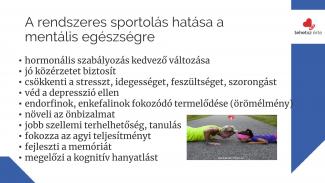 Dr. Szabó Eszter - A rendszeres sportolás hatása a szervezetre