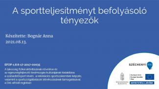 Bognár Anna - A sportteljesítményt befolyásoló tényezők