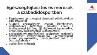 Süli András - Szabadidős sportolás Csongrád megyében
